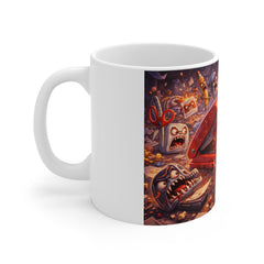 Mug — Horror Cartoon Kitchen Monsters Scene Coffee Cup