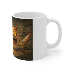 11oz Mug — Spooky Monster Egg Breakfast Mug (Mayo Jar)