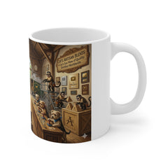 The Wolf of Wall Street... but a Cat 11oz White Mug