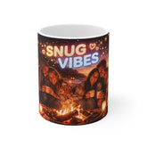 Snug Vibes Mug — Cozy Campfire Coffee Cup, Friends & Fall Nights Gift