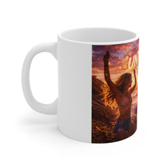 Untamed Vibes Mug — Sunset Beach Coffee Cup for Free-Spirited Friends