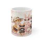 Chic Pet Posse Mug — Cute Dressed-Up Cats & Dogs Coffee Cup, Gifts for Pet Lovers
