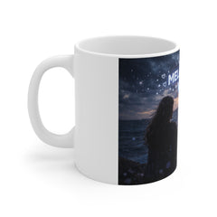 Melancholy Vibes Mug — Aesthetic Sunset Ocean Coffee Cup