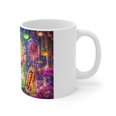 Novelty Mug — Cute Mad Scientist Snack Monsters Coffee Mug