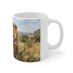 Funny Lion 11oz White Mug