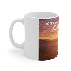 Motivational Sunrise Mug - "Don't Wait for Opportunity, Create It" Inspirational Coffee Cup