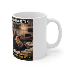 Coffee Mug — Funny Motivational Pug Boss Mug with "Still Haven't Invested" Quote