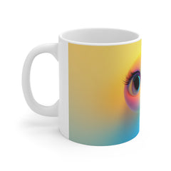 Funny Face Colourful 11oz White Mug