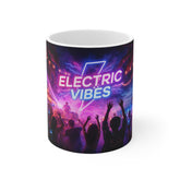 Electric Vibes Mug — Neon Concert Coffee Cup