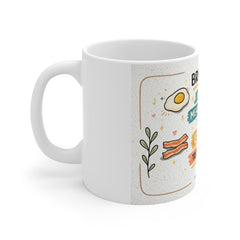 Breakfast Lover Mug — "Breakfast Is The Only Meal I’m Excited To Wake Up For" Ceramic Coffee Cup