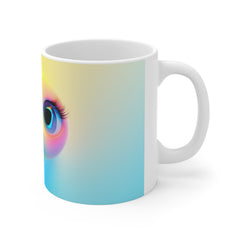 Funny Face Colourful 11oz White Mug