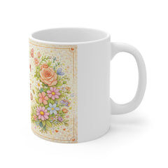 Bloom Where You Are Planted Mug — Floral Inspirational Coffee Cup