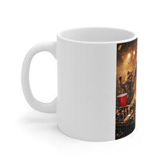 DJ Squirrel Party Mug — Funny Animal Coffee Cup for Music Lovers & Gifts