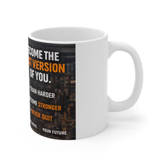 Motivational Fitness Mug — "Become the Best Version of You" Gym Coffee Cup