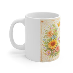 Bloom Where You Are Planted Mug — Floral Inspirational Coffee Cup