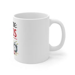 Work Mode: CHAOS Mug — Funny Office Coffee Cup for Busy Professionals