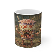 Horror Yogurt Mug – Creepy Cartoon Yogurt Cup Coffee Mug