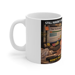 Mug — "Website Investment? Honey, You Deserve Better Than a Boring Site" Funny Cat Cocktail Coffee Mug