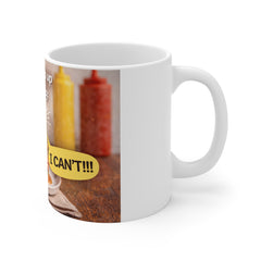 Coffee Mug — Funny 'I Can't Even' Sandwich Graphic 11oz