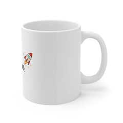 Make It Happen Coffee Mug — Inspirational Rocket Ceramic Mug for Motivation & Gifts