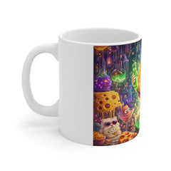 Novelty Mug — Cute Mad Scientist Snack Monsters Coffee Mug
