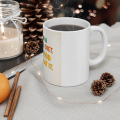 Coffee Mug — "I'm On A Seafood Diet: I See Food And I Eat It" Funny Kitchen Gift