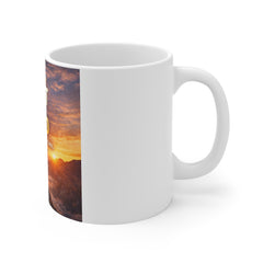 Inspirational Coffee Mug — "Your Only Limit Is Your Mind" Motivational Mountain Design
