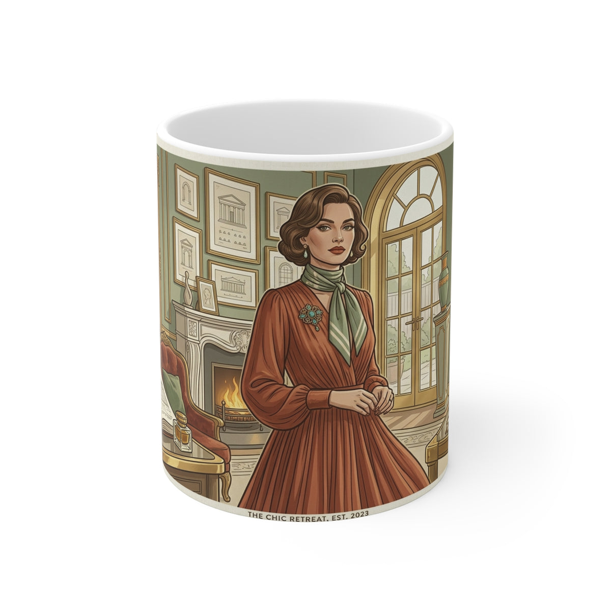 Grace Under Pressure (And Caffeine) 11oz White Mug