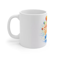 Inspirational Mug — "Anything Is Possible, Never Give Up" Motivational Coffee Cup