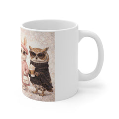 Chic Pet Posse Mug — Cute Dressed-Up Cats & Dogs Coffee Cup, Gifts for Pet Lovers