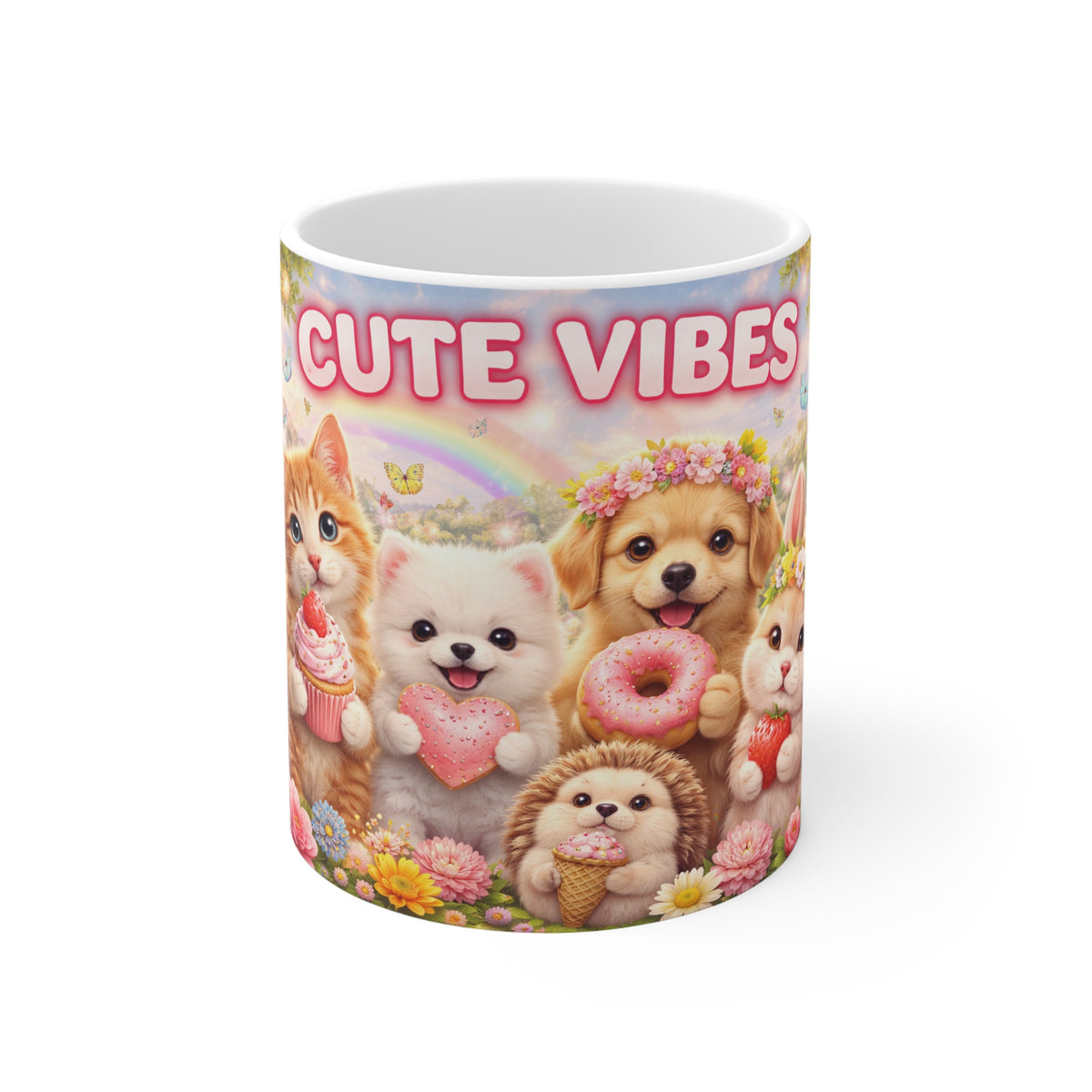 Cute Vibes 11oz White Mug