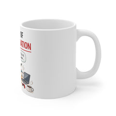 The King of Procrastination Mug — Funny Cat Coffee Cup, "I'll Do It Later" Gift for Procrastinators