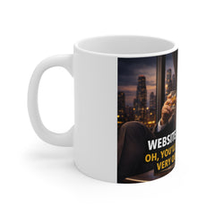 Lion CEO Coffee Mug — "Website Investment? Oh, You’ll Make That Back Very Quickly, Trust Me" 11oz