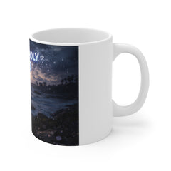 Melancholy Vibes Mug — Aesthetic Sunset Ocean Coffee Cup