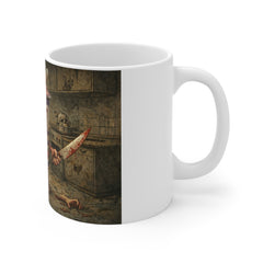 Horror Yogurt Mug – Creepy Cartoon Yogurt Cup Coffee Mug