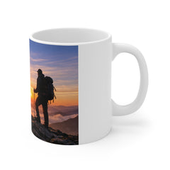 Motivational Mountain Mug – “Don't Stop Until You're Proud” Inspirational Coffee Cup