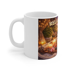 Relaxing vibes 11oz White Mug