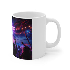Electric Vibes Mug — Neon Concert Coffee Cup