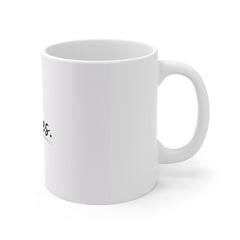 No Excuses Coffee Mug — Motivational 11oz White Ceramic Cup for Productivity & Gifts