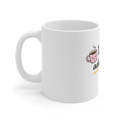 I Can’t Adult Today Mug — Funny 11oz Coffee Cup for Tired Adults, Cute Pillow & Coffee Design