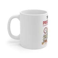 The King of Procrastination Mug — Funny Cat Coffee Cup, "I'll Do It Later" Gift for Procrastinators