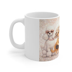 Chic Pet Posse Mug — Cute Dressed-Up Cats & Dogs Coffee Cup, Gifts for Pet Lovers