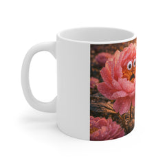 Funny Floral Mug — "I'm Too Pretty to Put Up With This" Cute Sarcastic Coffee Cup