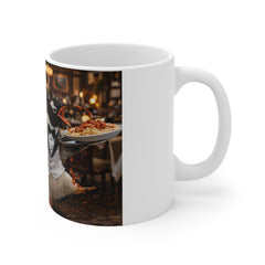 Penguin Butler Coffee Mug - Funny Waiter Tuxedo 11oz Ceramic Mug