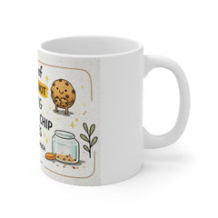 Funny Coffee Mug - "My Idea of Exercise is NOT Judging Chocolate Chip Cookies" Ceramic 11oz