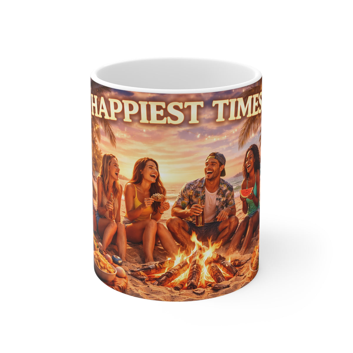 Happiest times 11oz White Mug