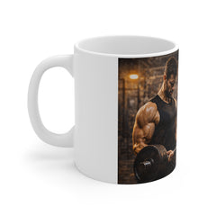 Motivational Gym Mug — "Success Isn't Given, It's Earned" Workout Coffee Cup