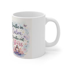 Grateful Heart Happy Mind Mug — Inspirational Mindfulness Coffee Cup