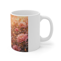 Follow Your Heart Floral Mug — Inspirational 11oz Coffee Cup