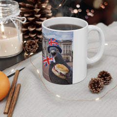 Keep Calm Squirrel & Penguin Mug — British Union Jack Tea Coffee Cup (11oz)